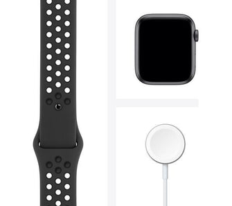 Buy Apple,Apple Watch Series 6 - Space Grey Aluminum with Black Nike Sports Band, 44 mm - Gadcet.com | UK | London | Scotland | Wales| Ireland | Near Me | Cheap | Pay In 3 | Watches