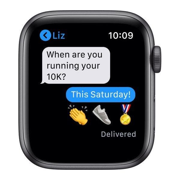Buy Apple,Apple Watch Series 6 - Space Grey Aluminum with Black Nike Sports Band, 44 mm - Gadcet.com | UK | London | Scotland | Wales| Ireland | Near Me | Cheap | Pay In 3 | Watches