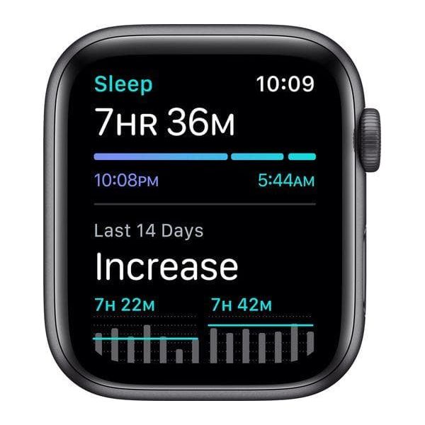Buy Apple,Apple Watch Series 6 - Space Grey Aluminum with Black Nike Sports Band, 44 mm - Gadcet.com | UK | London | Scotland | Wales| Ireland | Near Me | Cheap | Pay In 3 | Watches