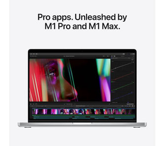 Apple,Apple MacBook Pro 14-inch (2021) M1 Pro chip with 8 core CPU and 14 core GPU 16GB Unified Memory 512GB SSD - Silver - Gadcet.com