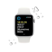 Apple Watch SE Cellular - Silver with White Sports Band, 44 mm - MNQ23B/A