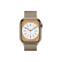 Apple Watch Series 8 (GPS + Cellular), 41mm Gold Stainless Steel Case with Gold Milanese Loop