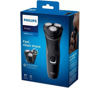 Philips,Philips Series 1000 Dry Men's Electric Shaver with PowerCut Blades & pop-up Trimmer, Street Grey - Gadcet.com