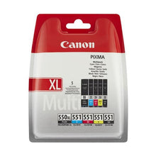 Canon,CANON Ink Cartridge Canon PGI Pack 550XL Black + CLI 551 4 colours (Cyan/Yellow/Black/Magenta) - Gadcet.com