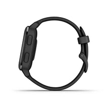 Garmin Venu Sq Music Edition Slate Aluminium Bezel with Black Case and Silicone Band