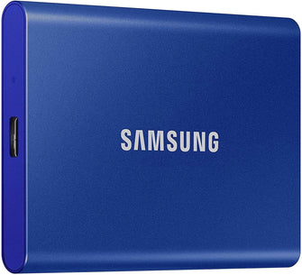 Samsung Portable SSD T7 500GB Mobile External Solid State Drive in Blue