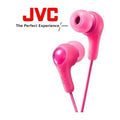 JVC HAFX7 Pink Gumy Plus In Ear Headphones Compatible with iPhone Pink