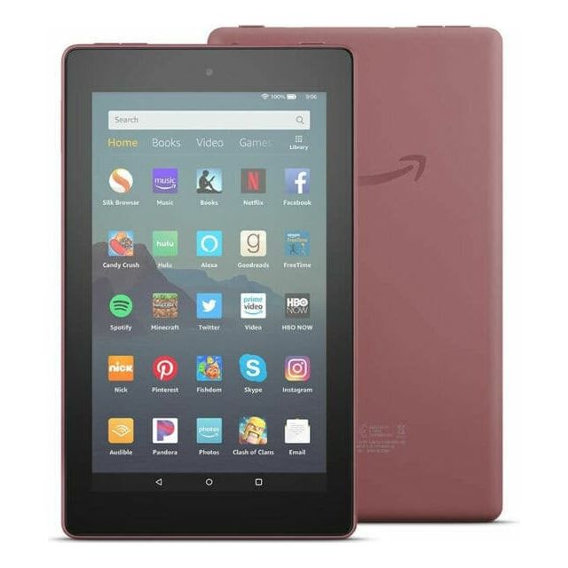 Amazon,Amazon Fire 7 with Alexa 7 Inch 9th Gen 16GB Tablet - Brown - Gadcet.com