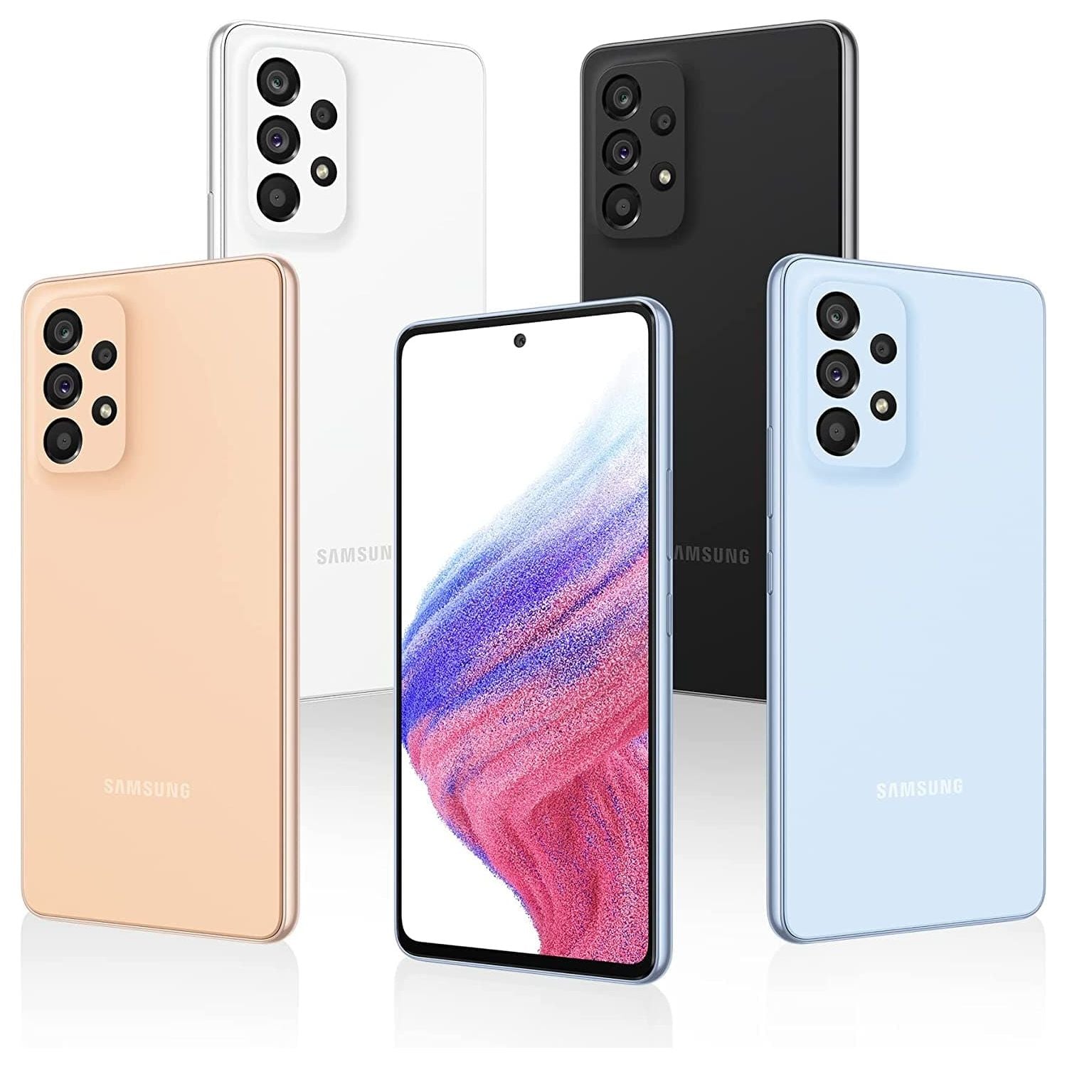 Samsung,Samsung A53 5G, 8GB RAM, 128GB Storage, Dual Sim Awesome Peach - Unlocked - International Model - Gadcet.com