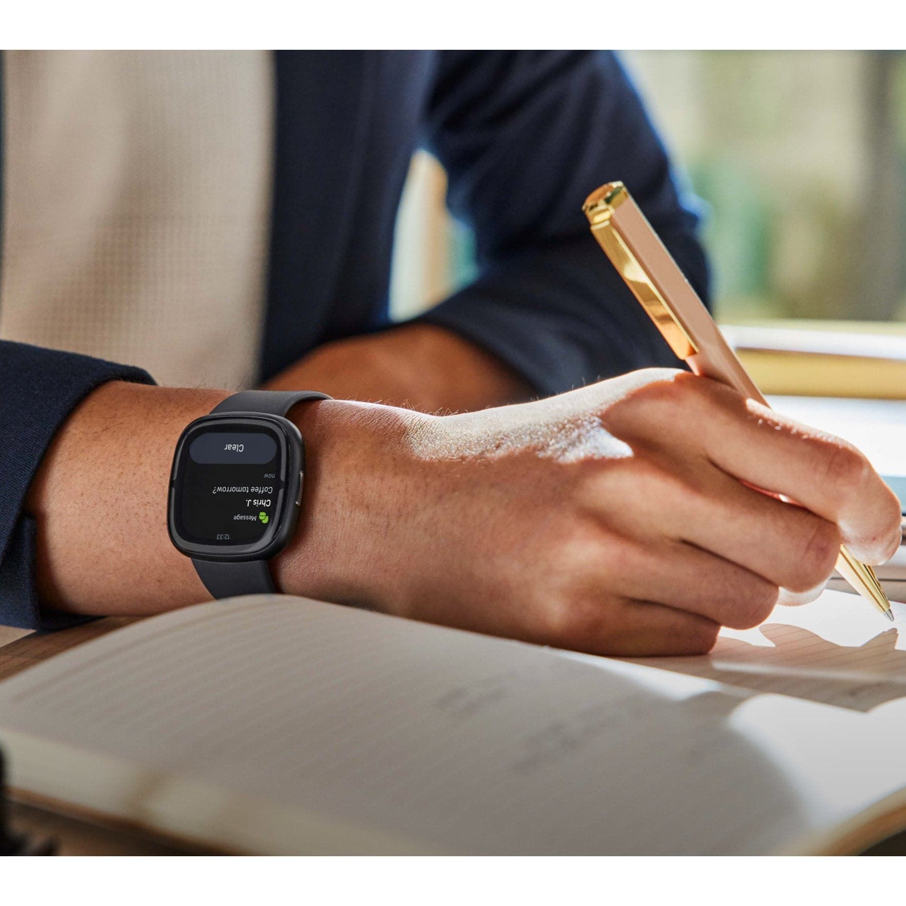Fitbit Sense 2 Health and Fitness Smartwatch with built-in GPS, advanced health features, up to 6 days battery life - compatible with Android and iOS.