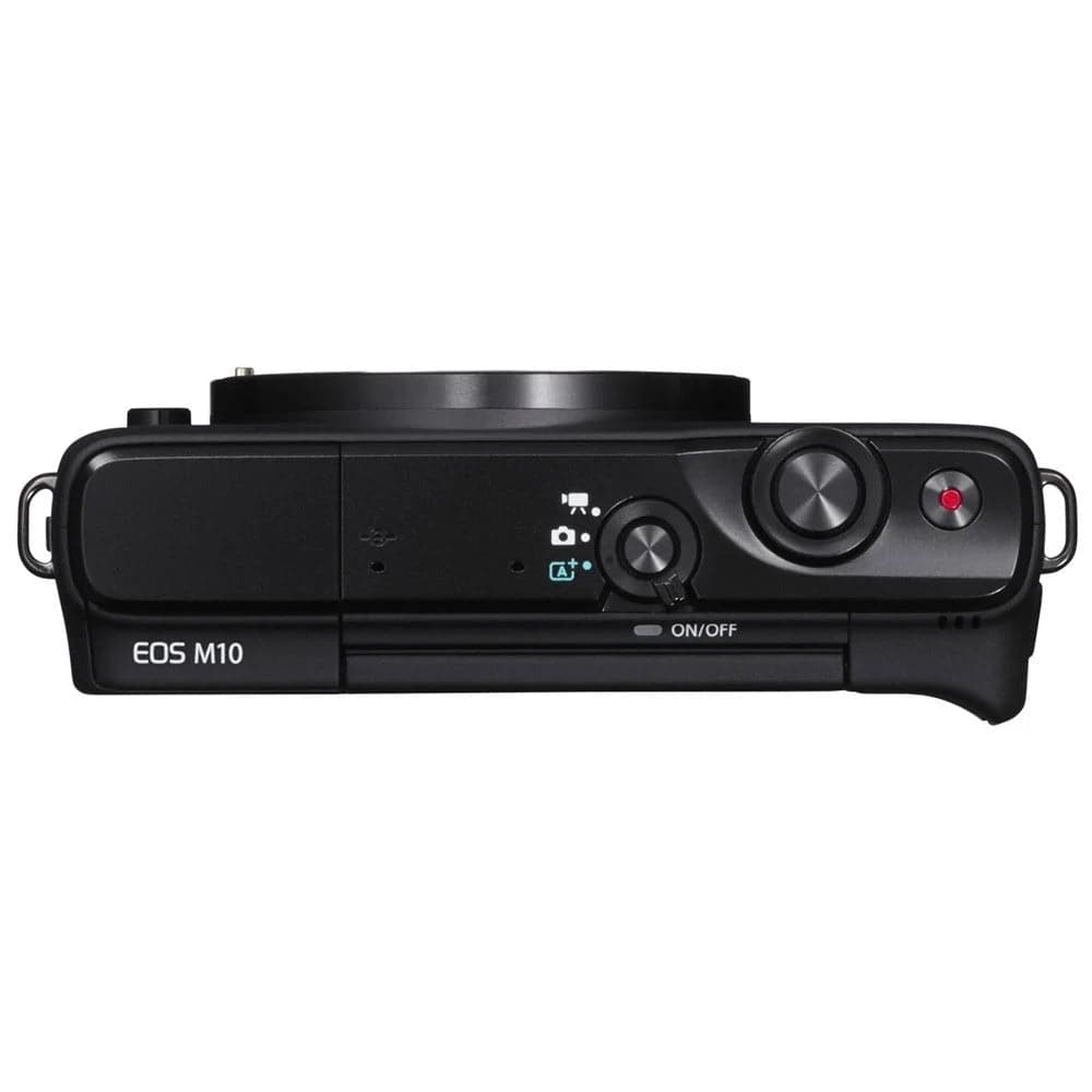 Canon,Canon EOS M10 15-45/3.5-6.3 EF-M IS STM - Black - Gadcet.com