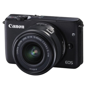 Canon,Canon EOS M10 15-45/3.5-6.3 EF-M IS STM - Black - Gadcet.com