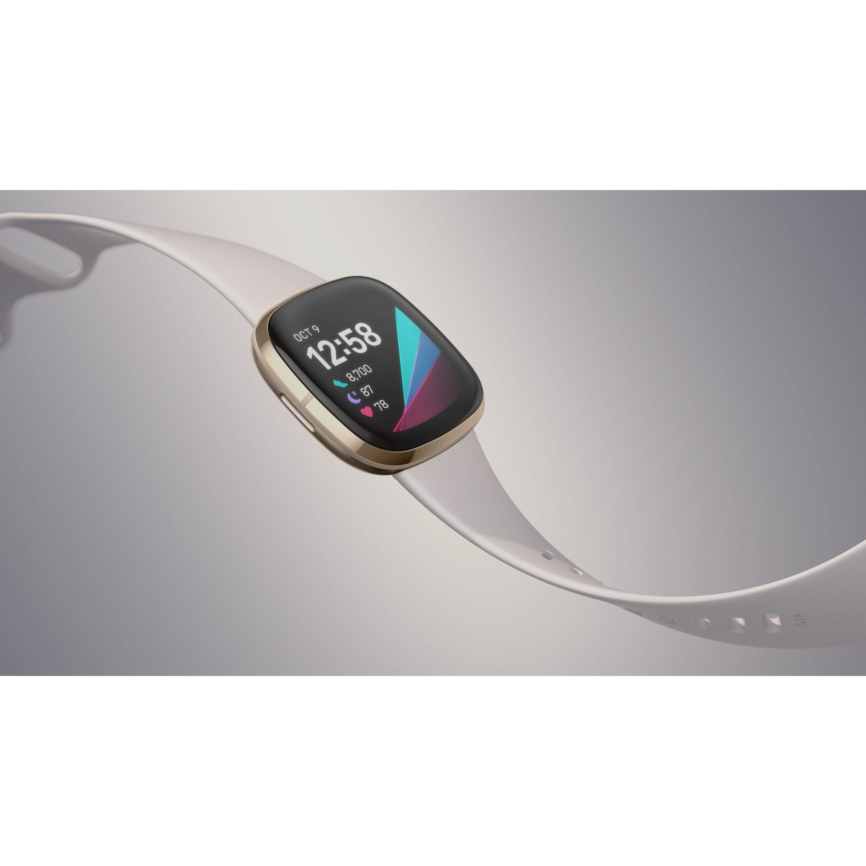 Buy Fitbit,Fitbit Sense Smart Watch - Lunar White - Gadcet.com | UK | London | Scotland | Wales| Ireland | Near Me | Cheap | Pay In 3 | smart watch
