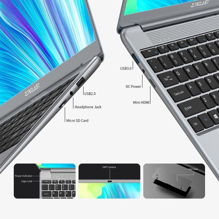 Buy TECLAST,Teclast F7 Plus 3 14.1 inch, Intel N4120, 8GB RAM 256GB SSD - Silver - Gadcet.com | UK | London | Scotland | Wales| Ireland | Near Me | Cheap | Pay In 3 | 